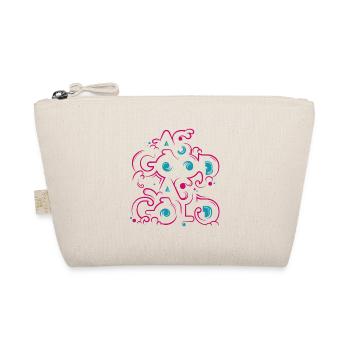 Neon Floral Ornament - Organic Pouch - nature - Front