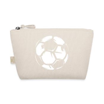 Soccer soccer ball illustration bolt leather icon - Organic Pouch - nature - Front