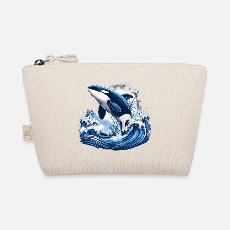 Blauer Orca Bio-Täschchen