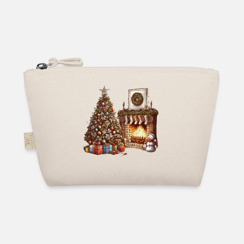 Festive Christmas decoration with Christmas tree Organic Pouch