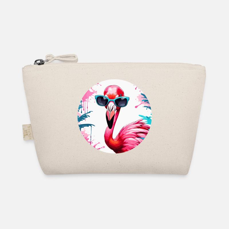 Flamingo / Animal / Pink / Tropical / Long-legged Organic Pouch
