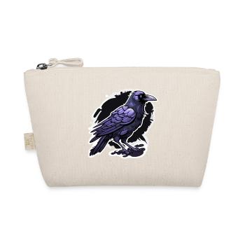 Raven / Bird / Animal / Flying / Feathers / Wings - Organic Pouch - nature - Front