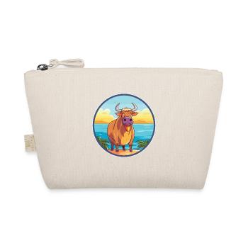 Bull Watercolor Cartoon Kawaii Clipart Animal - Organic Pouch - nature - Front