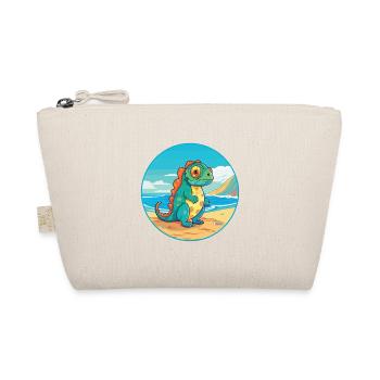 Chameleon Watercolor Cartoon Kawaii Clipart Animal - Organic Pouch - nature - Front