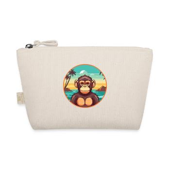 Chimpanzé aquarelle dessin animé Kawaii Clipart animal de compagnie - Trousse biologique - nature - Devant