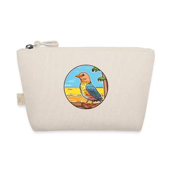 Cuckoo Watercolor Cartoon Kawaii Clipart Animal - Organic Pouch - nature - Front