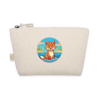 Fuchs Aquarell Cartoon Kawaii Clipart Tier - Bio-Täschchen - Natur - Vorne