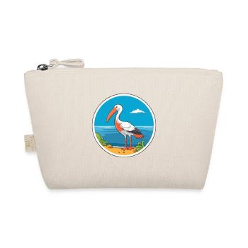 Ibis Aquarell Cartoon Kawaii Clipart Tier - Bio-Täschchen - Natur - Vorne