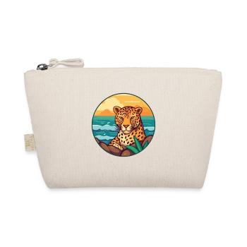 Jaguar Watercolor Cartoon Kawaii Clipart Animal - Organic Pouch - nature - Front