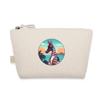 Okapi Watercolor Cartoon Kawaii Clipart Animal - Organic Pouch - nature - Front