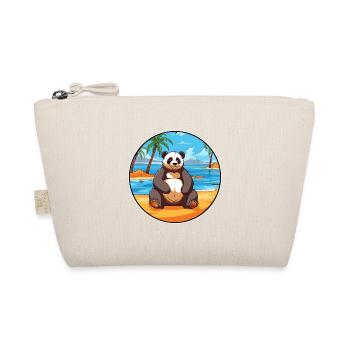 Panda Aquarell Karikatur Kawaii Clipart Tier - Bio-Täschchen - Natur - Vorne