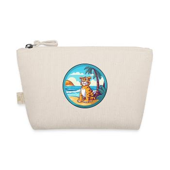 Tiger Watercolor Cartoon Kawaii Clipart Animal - Organic Pouch - nature - Front