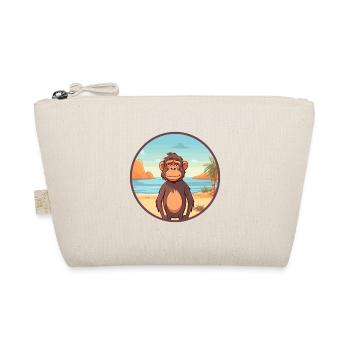 Baboon Watercolor Cartoon Kawaii Clipart Animal - Organic Pouch - nature - Front