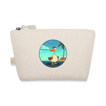 Duck Watercolor Cartoon Kawaii Clipart Animal - Organic Pouch - nature - Front