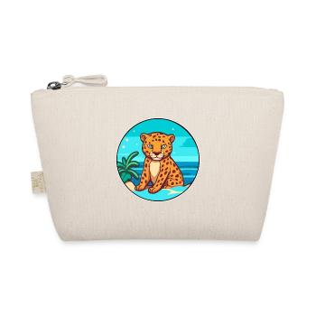 Jaguar Watercolor Cartoon Kawaii Clipart Animal - Organic Pouch - nature - Front