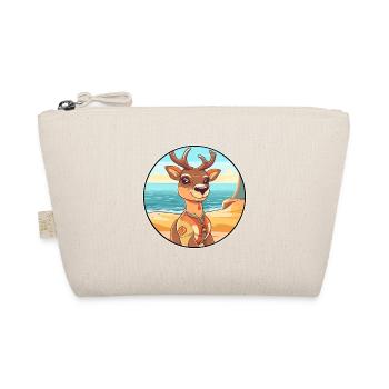 Deer Watercolor Cartoon Kawaii Clipart Animal - Organic Pouch - nature - Front