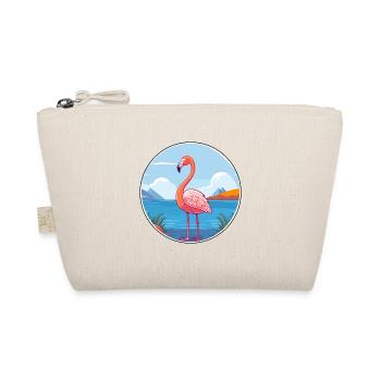 Flamant rose aquarelle dessin animé Kawaii Clipart Animal - Trousse biologique - nature - Devant
