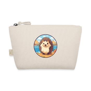 Hedgehog Watercolor Cartoon Kawaii Clipart Animal - Organic Pouch - nature - Front
