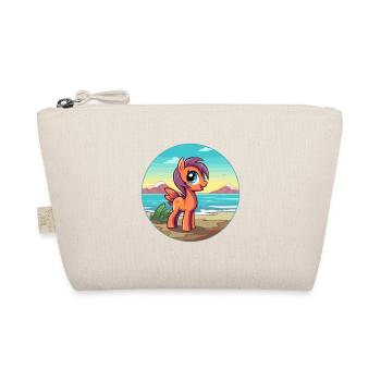 ponny aquarell cartoon kawaii clipart tier - Bio-Täschchen - Natur - Vorne