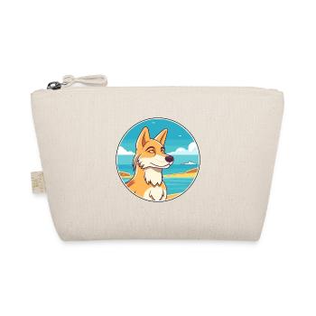 Wolf Watercolor Cartoon Kawaii Clipart Animal - Organic Pouch - nature - Front