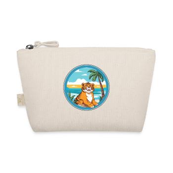 Tiger Watercolor Cartoon Kawaii Clipart Animal - Organic Pouch - nature - Front