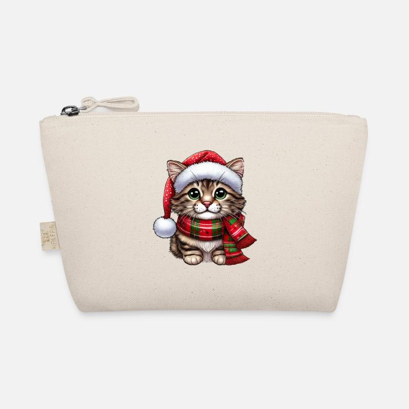Chat Père Noël Trousse biologique