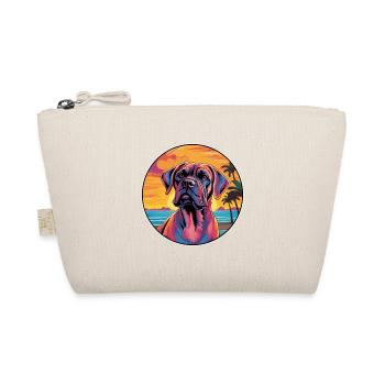 Alpine Mastiff Dog Breed Colorful Cartoon Watercol - Organic Pouch - nature - Front