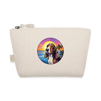 Basset Artesien Normand Dog Breed Colorful Cartoon - Organic Pouch - nature - Front