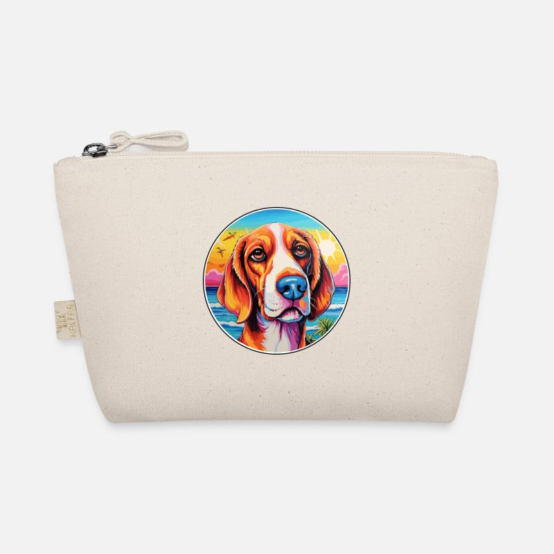 American Foxhound chien race coloré dessin animé eau Trousse biologique