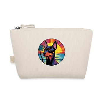 Austrian Pinscher Dog Breed Colorful Cartoon Water - Organic Pouch - nature - Front