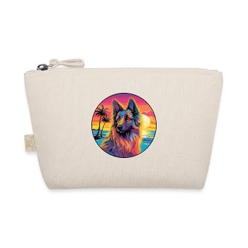 Belgian Tervuren Dog Breed Colorful Cartoon Waterc - Organic Pouch - nature - Front