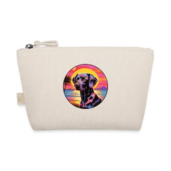 Black Forest Hound Dog Breed Colorful Cartoon Wate - Organic Pouch - nature - Front
