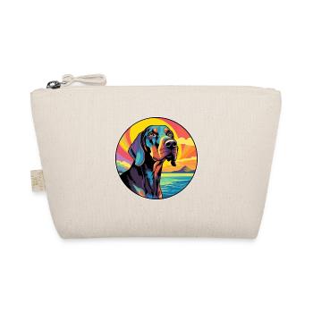 Noir Et Tan Coonhound Race De Chien Coloré Dessin Animé - Trousse biologique - nature - Devant