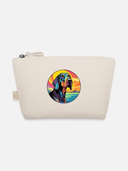 Noir Et Tan Coonhound Race De Chien Coloré Dessin Animé - Trousse biologique - nature - Devant