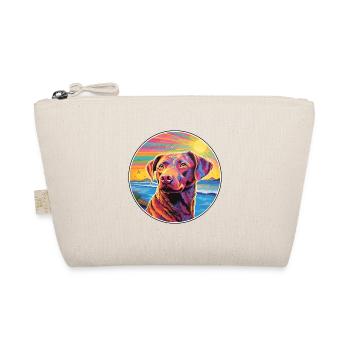Chesapeake Bay Retriever Dog Breed Colorful Cartoo - Organic Pouch - nature - Front