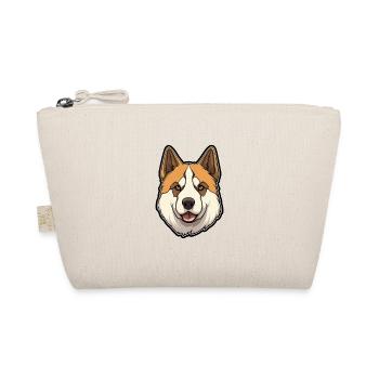 Akita Hunderasse Cartoon Kawaii Illustration - Bio-Täschchen - Natur - Vorne
