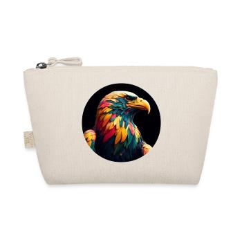 Eagle with colorful feathers - Organic Pouch - nature - Front