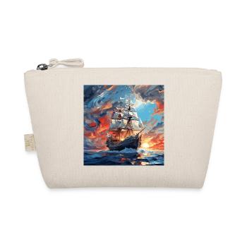 Historic Sailboat at Sunset - Organic Pouch - nature - Front