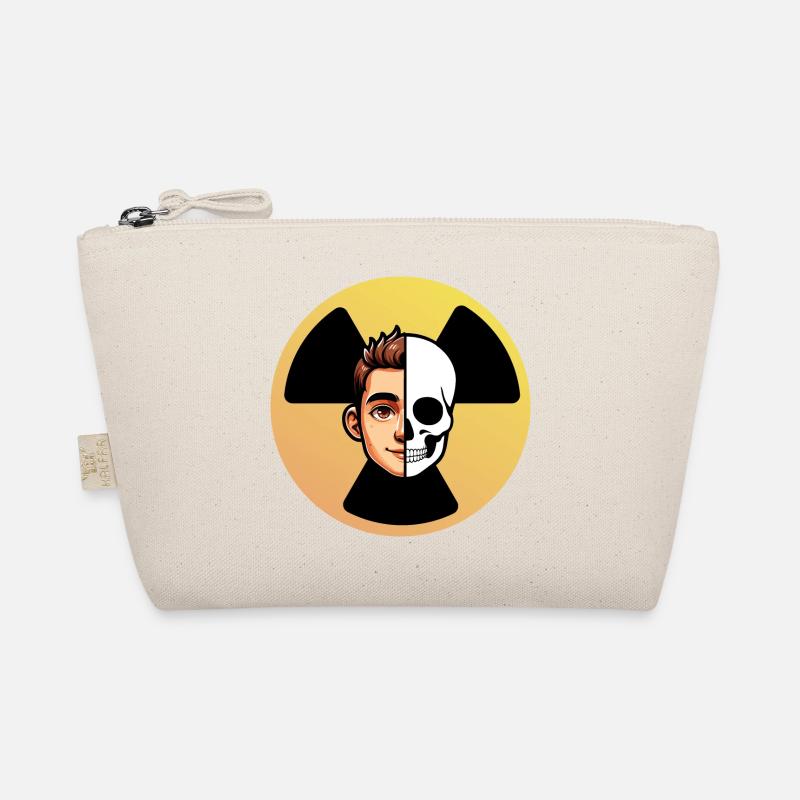 Logo Radioactive Face Skeleton Humor Radiology Organic Pouch