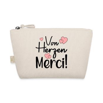 DANKESCHÖN VON HERZEN - Französisch - Bio-Täschchen - Natur - Vorne