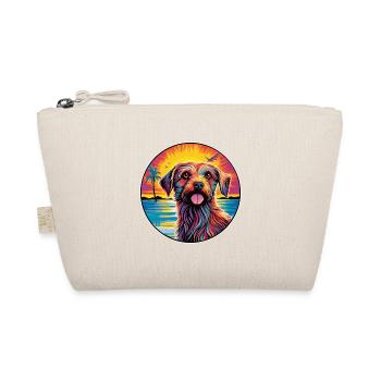 Dutch Smoushond Dog Breed Colorful Cartoon Waterco - Organic Pouch - nature - Front