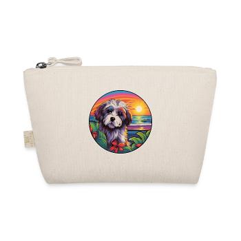 Lowchen Little Lion Dog Breed Colorful Cartoon Wat - Organic Pouch - nature - Front