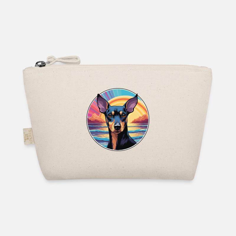 Manchester Terrier Hunderasse Bunte Karikatur Wate Bio-Täschchen