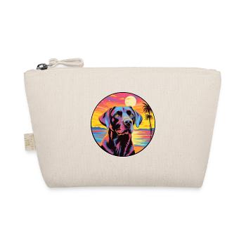 Labrador Retriever Dog Breed Colorful Cartoon Wate - Organic Pouch - nature - Front