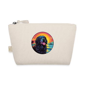 Newfoundland Dog Breed Colorful Cartoon Watercolor - Organic Pouch - nature - Front