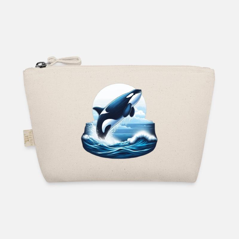 Blauer Orca Bio-Täschchen