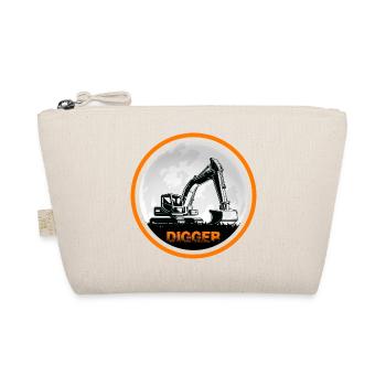 Excavator Driver Excavator "Digger" Excavator Bucket - Organic Pouch - nature - Front