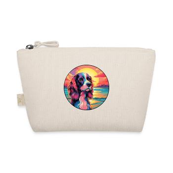 Russian Spaniel Dog Breed Colorful Cartoon Waterco - Organic Pouch - nature - Front