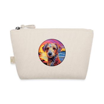 Taigan Kyrgyz Taighany Dog Breed Colorful Cartoon - Organic Pouch - nature - Front