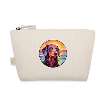 Uruguayan Cimarron Dog Breed Colorful Cartoon Wate - Organic Pouch - nature - Front